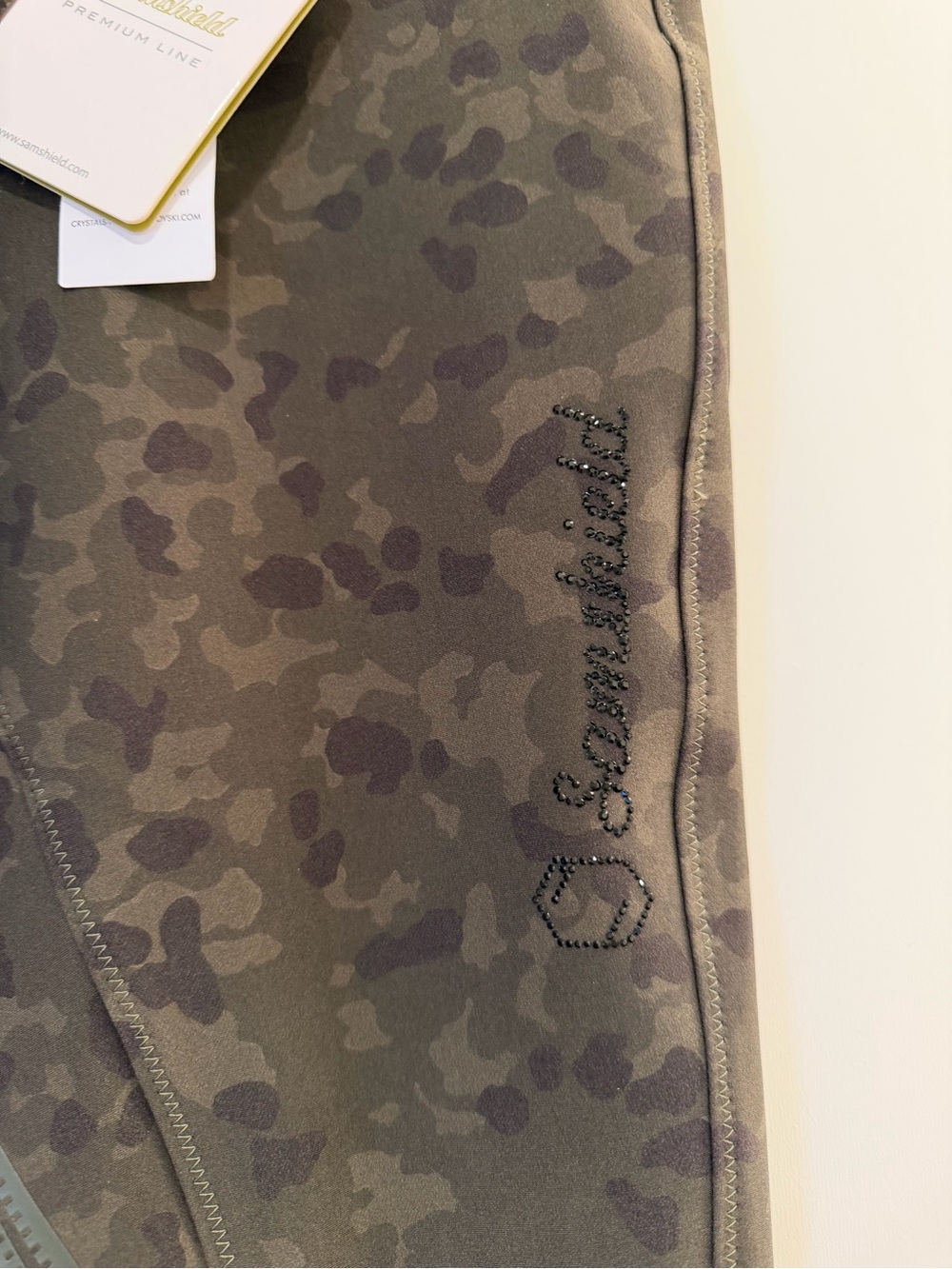 NWT Samshield 'Adèle' Knee Grip Breeches in Camo, Women’s FP 36 (US 26)